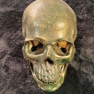 Faux Bronze Skull